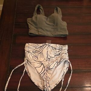 Calia Black and White Patterned Garment